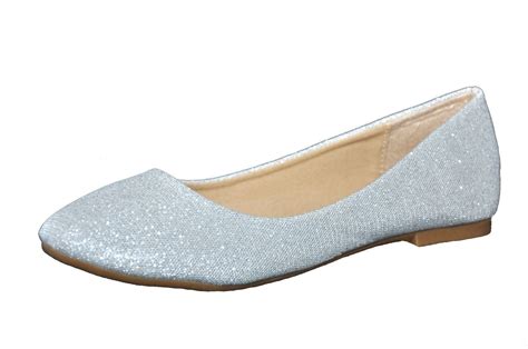 Glitter ballerinas Silver/slate 